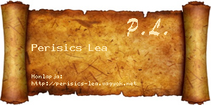 Perisics Lea névjegykártya